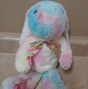 Rainbow Bunny with Bow  NWT Size:18"  Greenbrier International